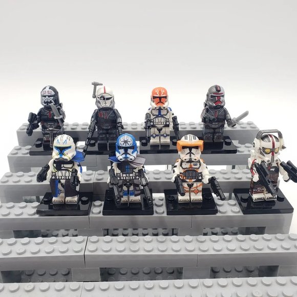8 Star Wars The Bad Batch Custom Minifigures, Mini Figures - Picture 1 of 10